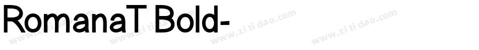 RomanaT Bold字体转换
